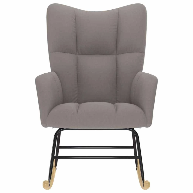 vidaXL šūpuļkrēsls, pelēkbrūns audums