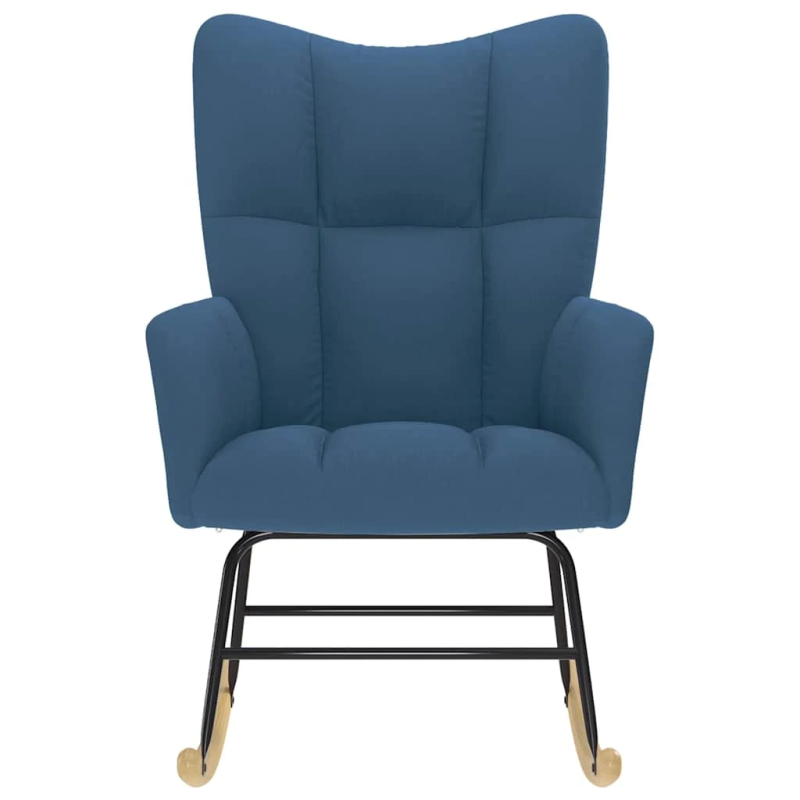 vidaXL šūpuļkrēsls, zils audums