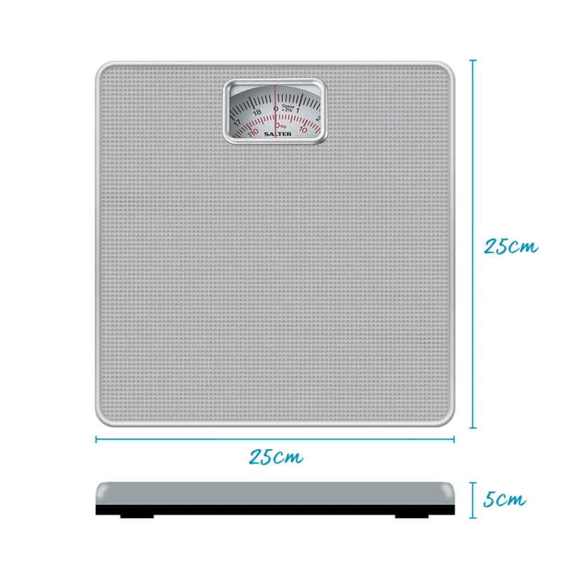 Salter 433 SFEU12 Mechanical Bathroom Scale Silver