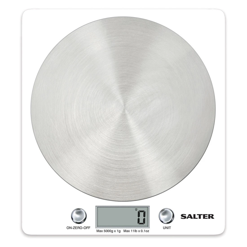 Salter 1036 WCFEU12 Disc Electronic Digital Kitchen Scales - White