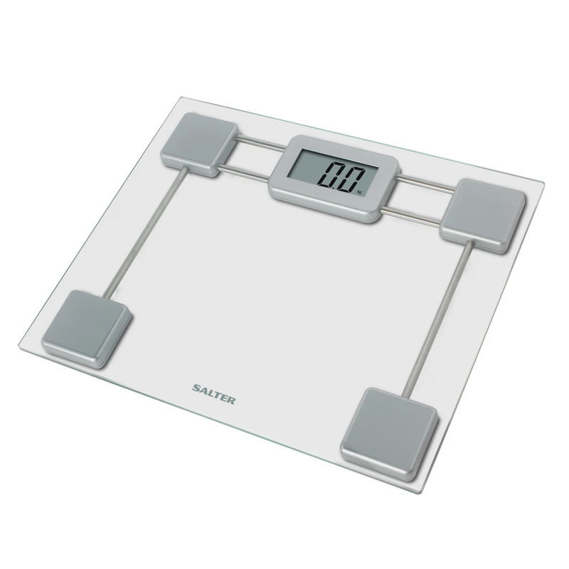 Salter 9081 SV3R Toughened Glass Compact Electronic Bathroom Scale