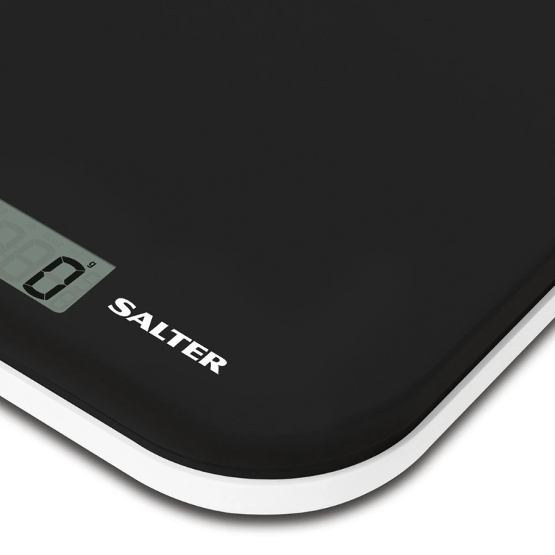 Salter 1177 BKWHDR Leaf Electronic Digital Kitchen Scale - Black