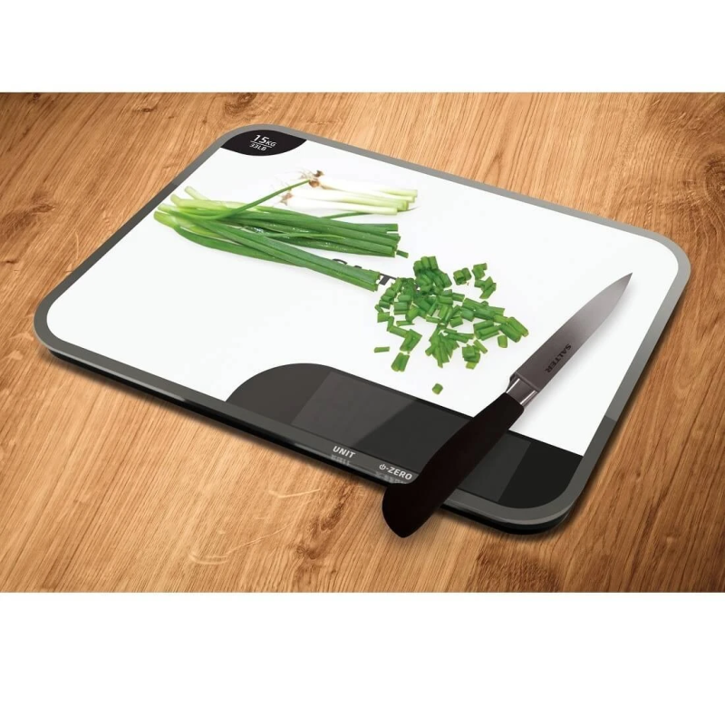 Salter 1079 WFEU12 15kg Max Chopping Board Digital Kitchen Scale - White