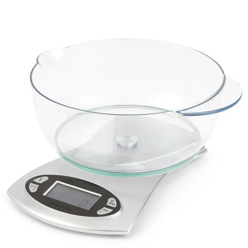 Salter 1069 SVDR 5KG Electronic Kitchen Scale - Silver