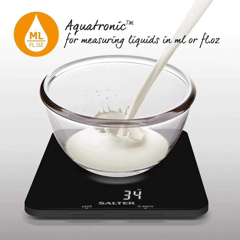 Salter 1180 BFEU12 Phantom Digital Kitchen Scale Black