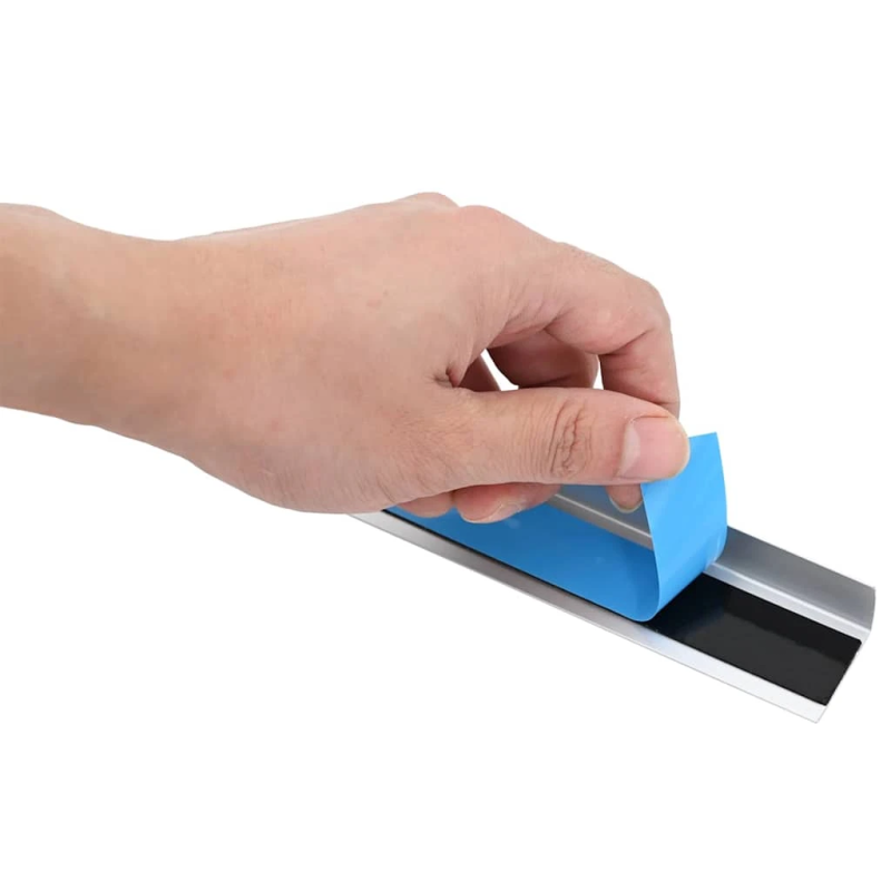 vidaXL Pakāpienu malu profili 10 pcs Sudraba 67 x 3 x 2 cm Alumīnijs