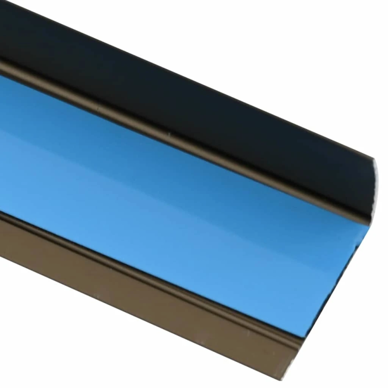 vidaXL Pakāpienu malu profili 30 pcs Brūna 67 x 3 x 2 cm Alumīnijs