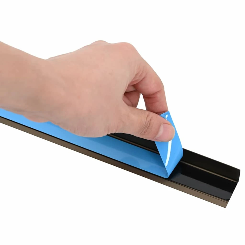 vidaXL Pakāpienu malu profili 30 pcs Brūna 67 x 3.5 x 3 cm Alumīnijs