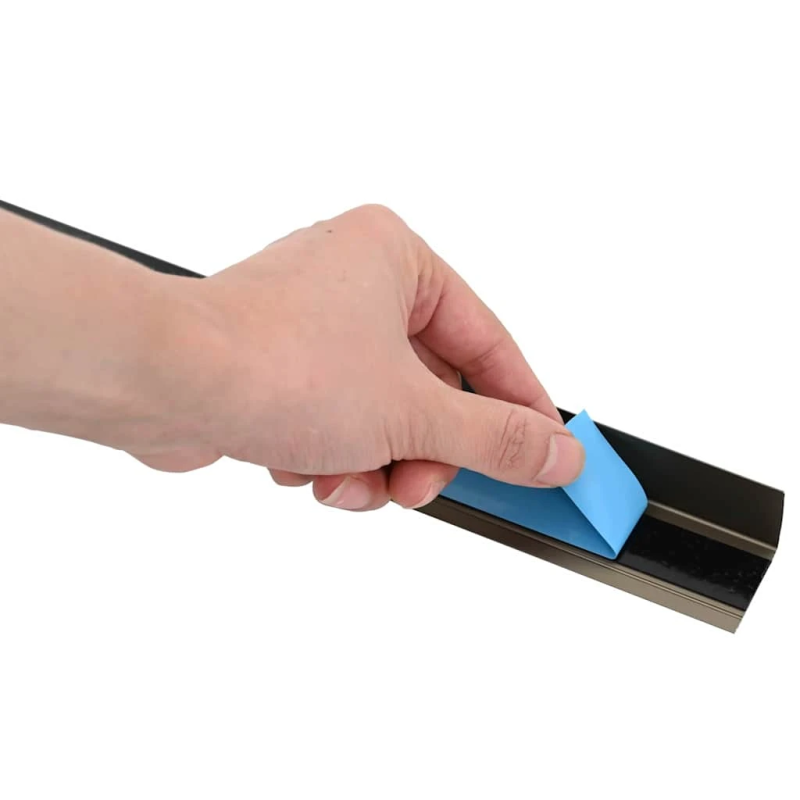 vidaXL Pakāpienu malu profili 30 pcs šampanieša 67 x 3 x 2 cm