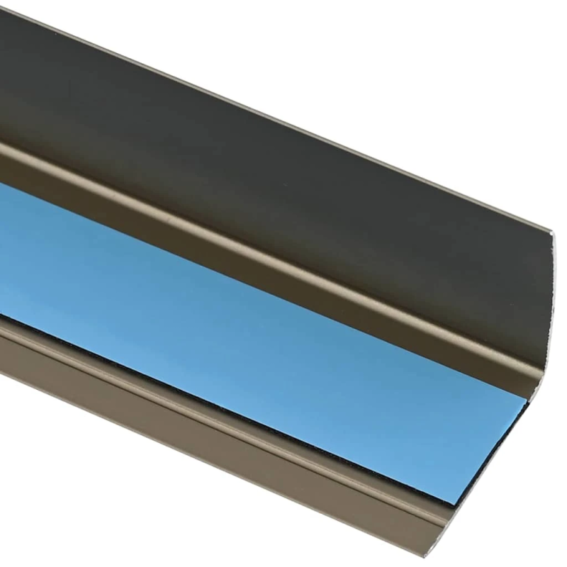 vidaXL Pakāpienu malu profili 10 pcs šampanieša 67 x 3 x 2 cm