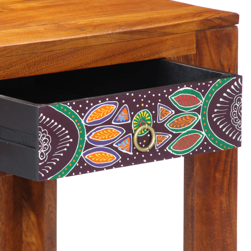 vidaXL Rakstāmgalds ar atvilktni ar uzglabāšanu Brūna 100 x 50 x 75 cm