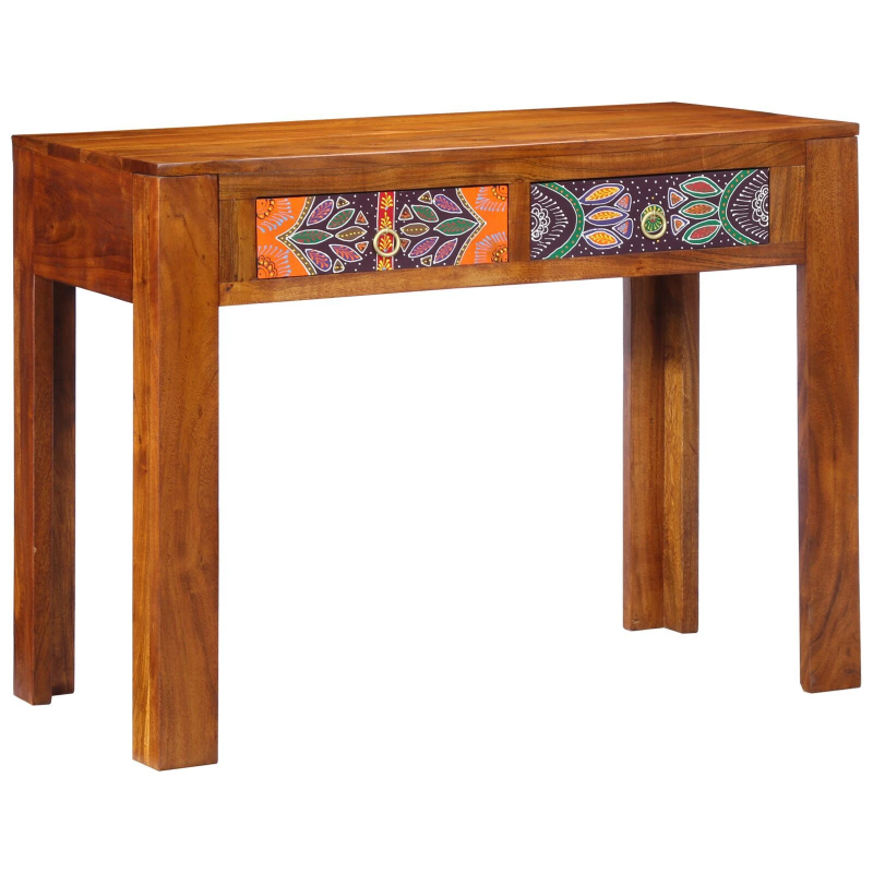 vidaXL Rakstāmgalds ar atvilktni ar uzglabāšanu Brūna 100 x 50 x 75 cm