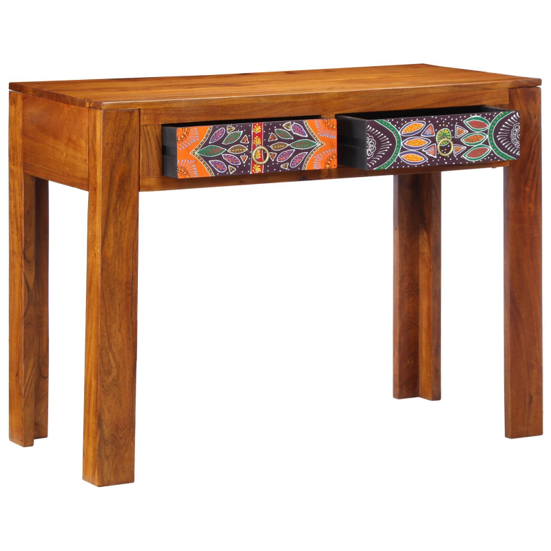 vidaXL Rakstāmgalds ar atvilktni ar uzglabāšanu Brūna 100 x 50 x 75 cm