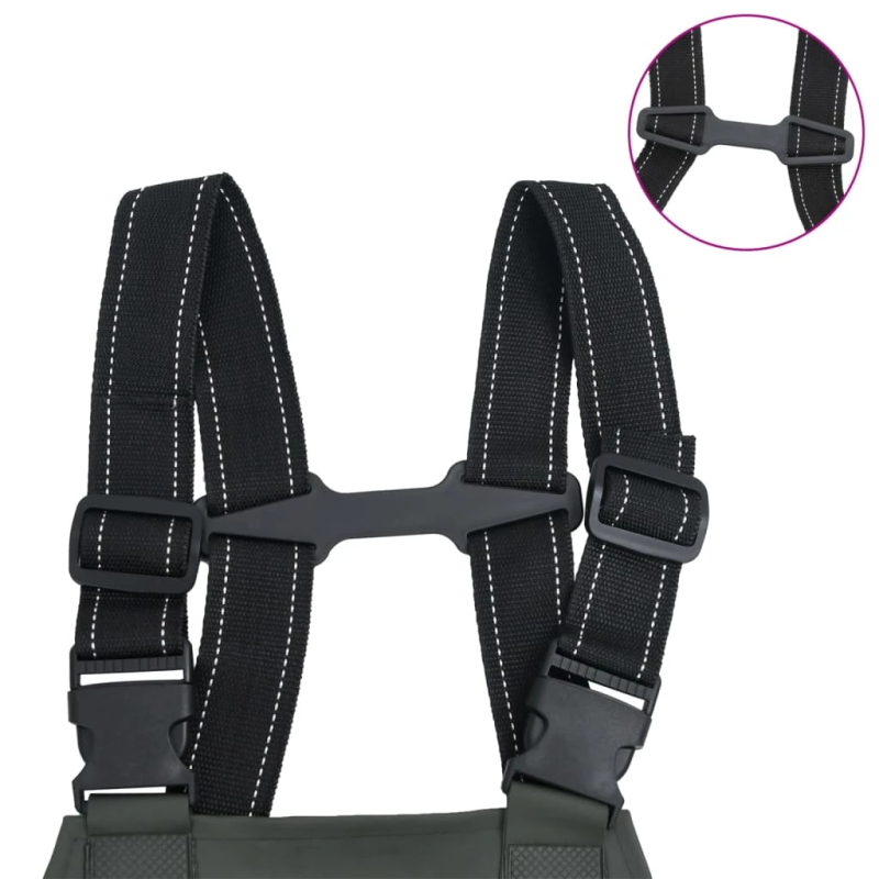 vidaXL bridējbikses ar zābakiem tumši zaļā krāsā, 41. izmērs