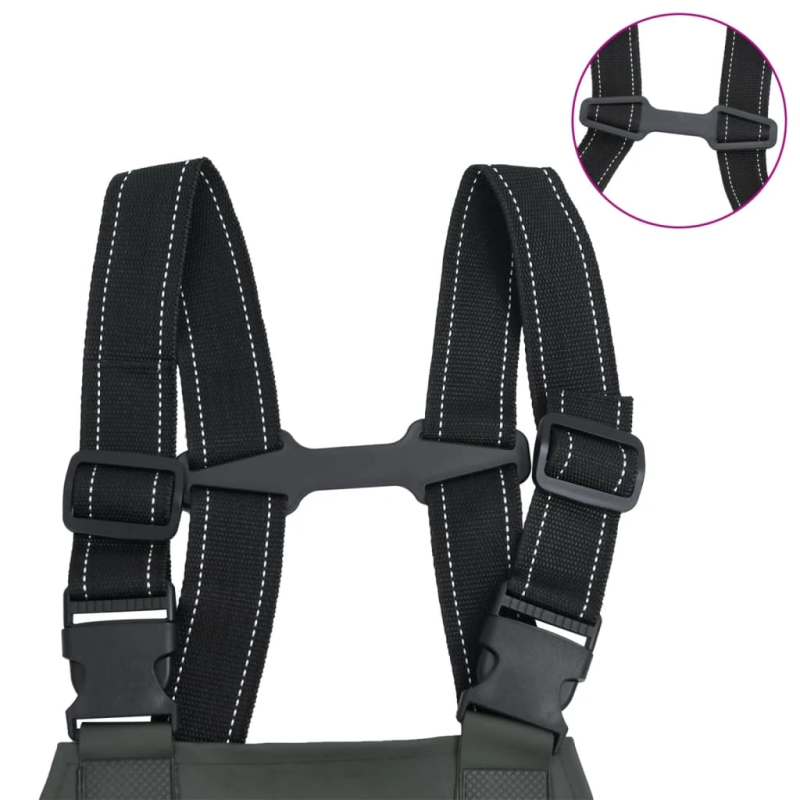 vidaXL bridējbikses ar zābakiem tumši zaļā krāsā, 43. izmērs