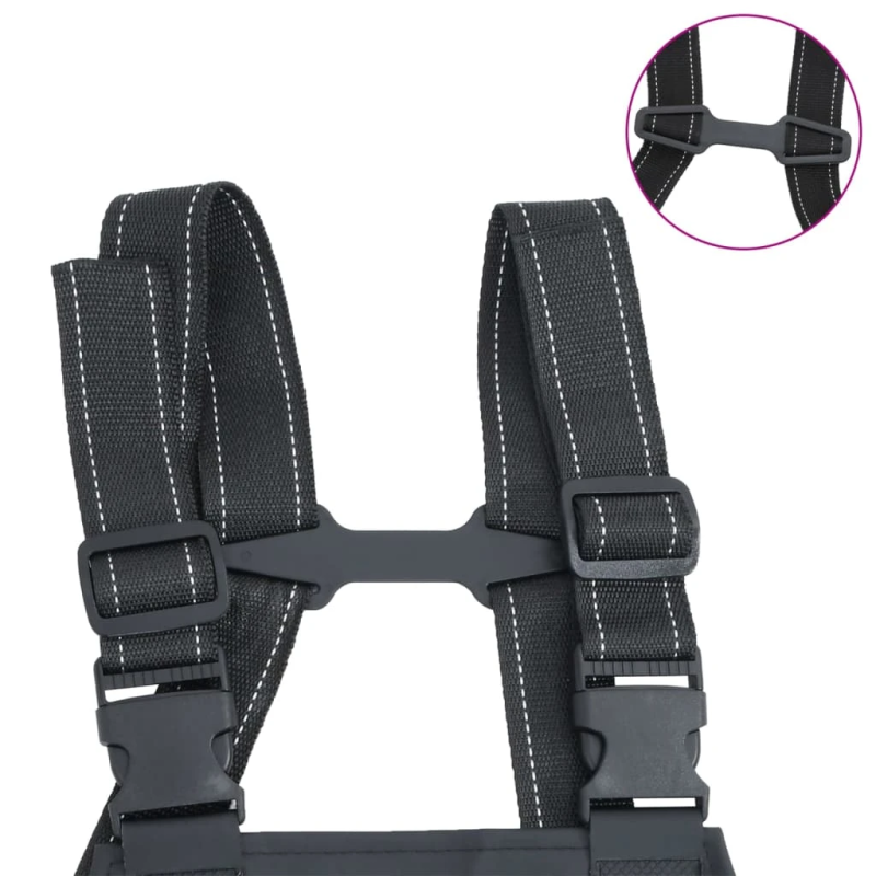 vidaXL bridējputni ar zābakiem, melni 39. izmērs