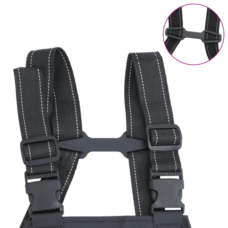 vidaXL bridējputni ar zābakiem, melni 40. izmērs