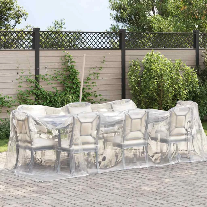 vidaXL Caurspīdīgs Brezents ar cilpām 2x4 m Polietilēns