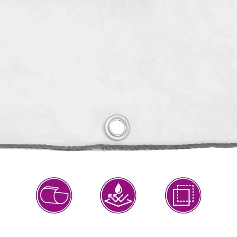 vidaXL Caurspīdīgs Brezents ar cilpām 2x8 m Polietilēns