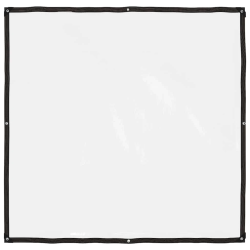 vidaXL caurspīdīgs brezents ar cilpiņām, 2x2 m, polietilēns