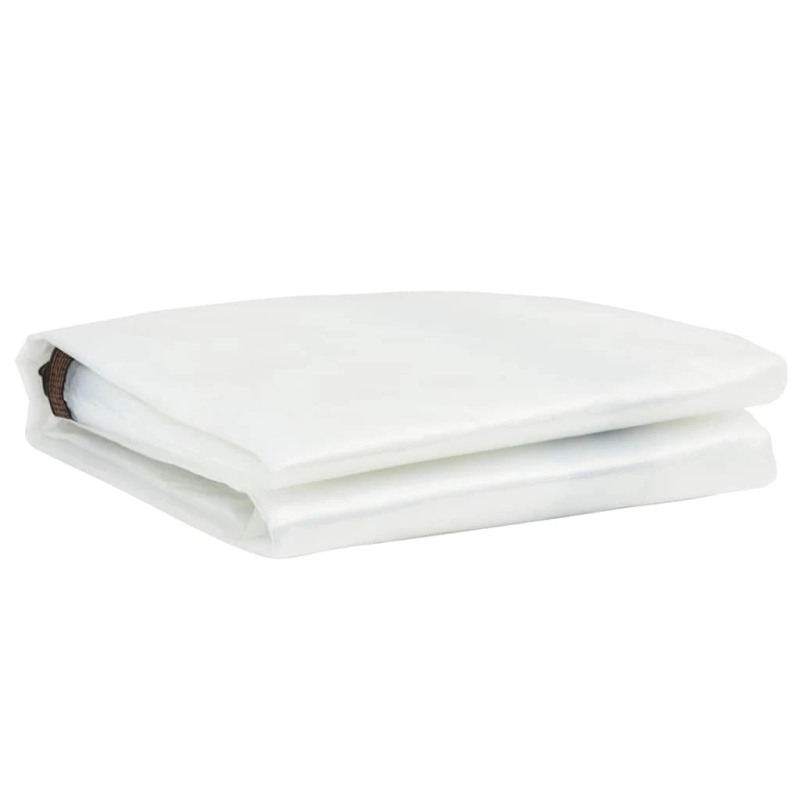 vidaXL caurspīdīgs brezents ar cilpiņām, 2x2 m, polietilēns