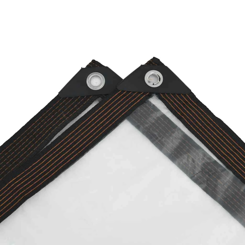 vidaXL Caurspīdīgs Brezents ar cilpām 2x8 m Polietilēns