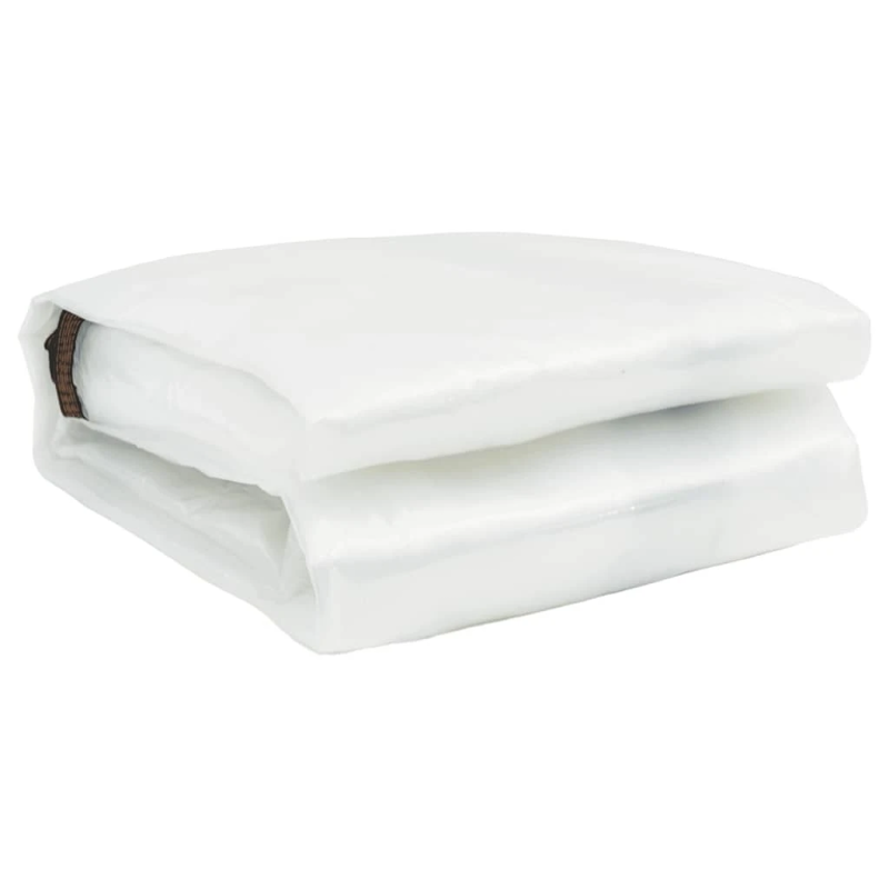 vidaXL Caurspīdīgs brezents ar cilpām 6x10 m Polietilēns