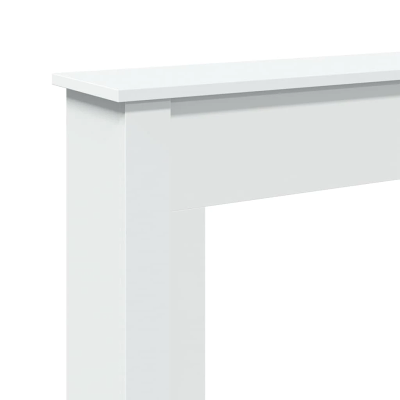 vidaXL kamīna apmale, balta, 75x20x87,5 cm, konstruēts koks