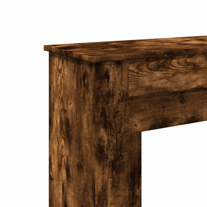 vidaXL kamīna apmale, ozola krāsa, 90x30x90 cm, konstruēts koks