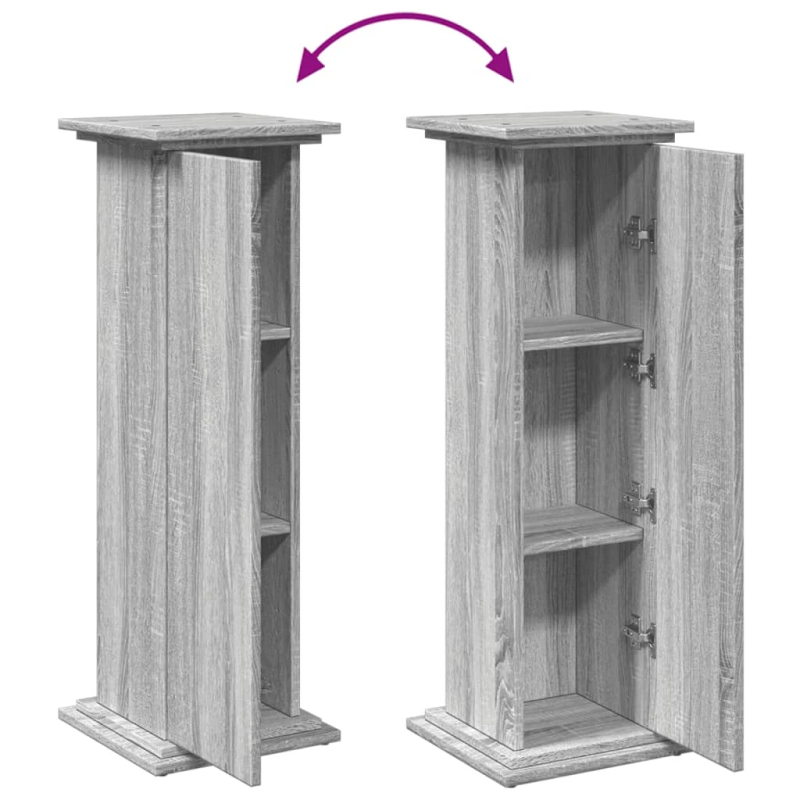 vidaXL displeja statīvs ar glabāšanas 31x30x90 cm inženierijas koks