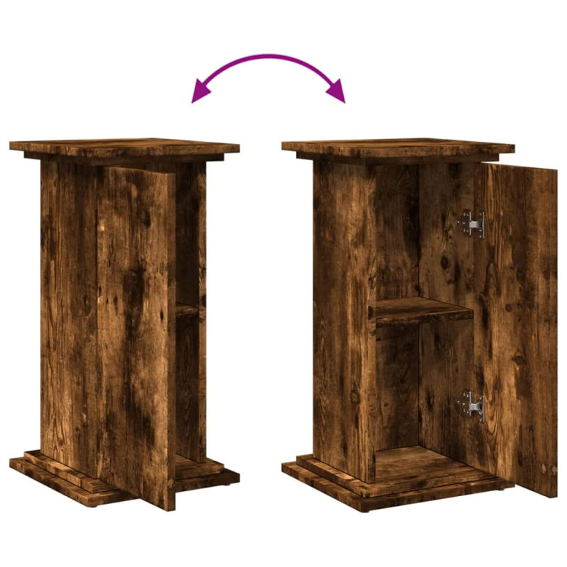 vidaXL displeja statīvs ar glabāšanas 31x30x60 cm inženierijas koks