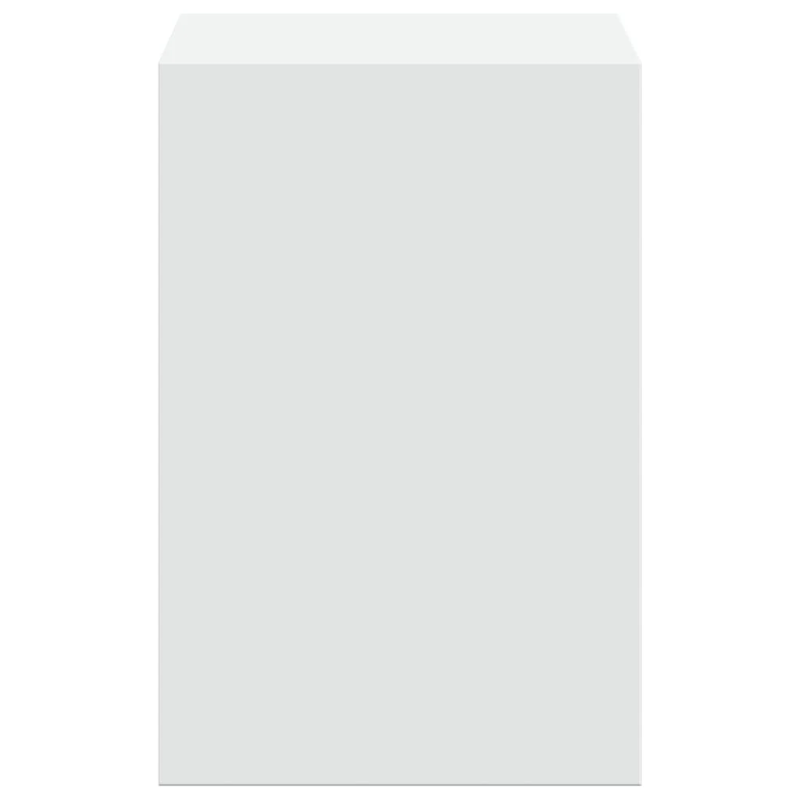 vidaXL monitora statīvs ar galda organizatoru, balts, konstruēts koks