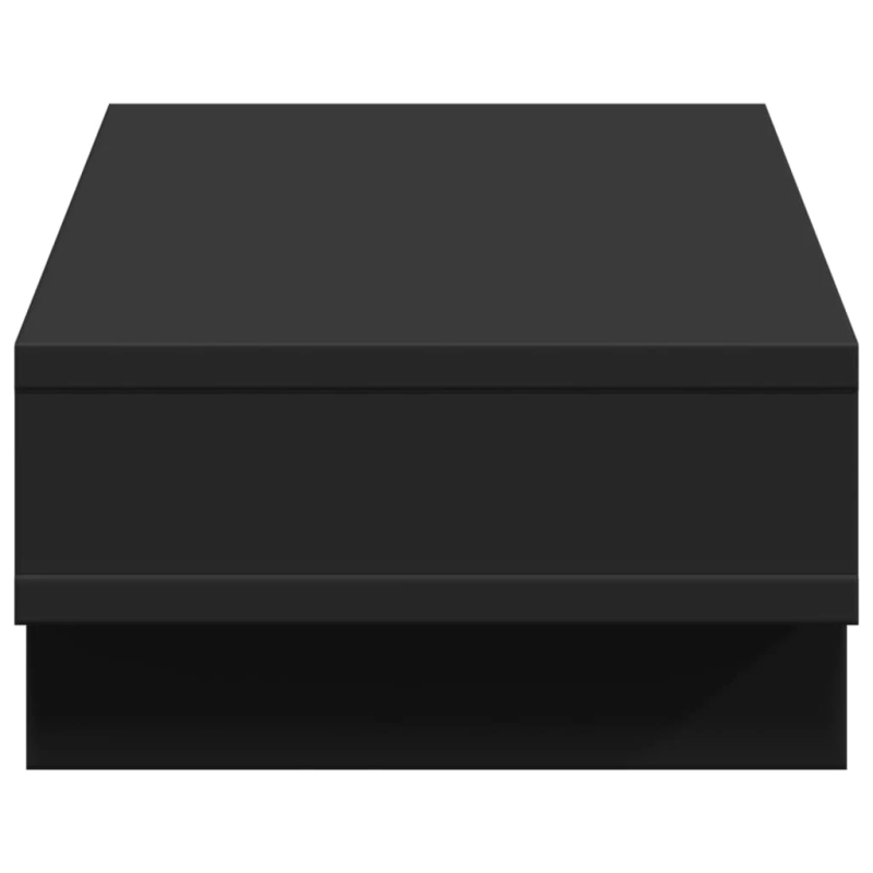 vidaXL monitora paliktnis, melns, 50x27x15 cm, inženierijas koks