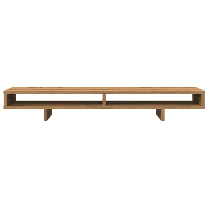 vidaXL monitora paliktnis, koka krāsa, 100x27x15 cm, inženierijas koks