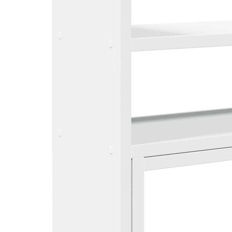 vidaXL galda organizators, regulējams, balts 40x17x41 cm