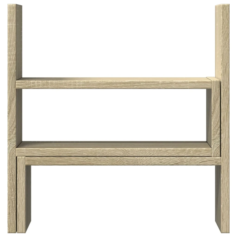 vidaXL galda organizators, regulējams, ozola krāsa, 40x17x41 cm