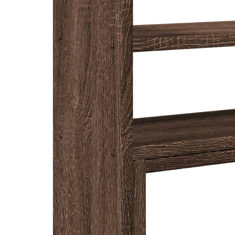 vidaXL galda organizators, regulējams, brūna ozola, 40x17x41 cm