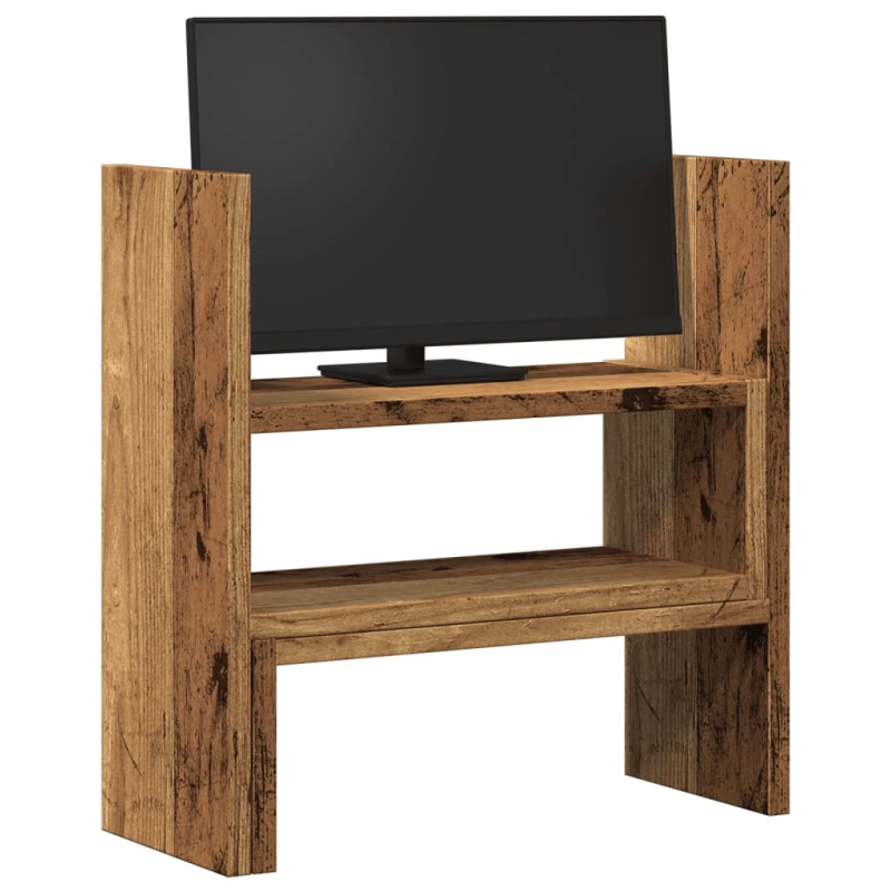 vidaXL galda organizators, regulējams, veca koka, 40x17x41 cm