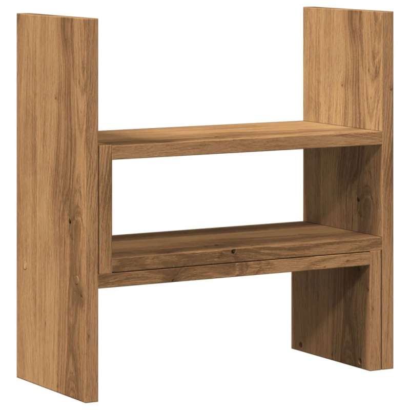 vidaXL galda organizators, regulējams, koka krāsa, 40x17x41 cm