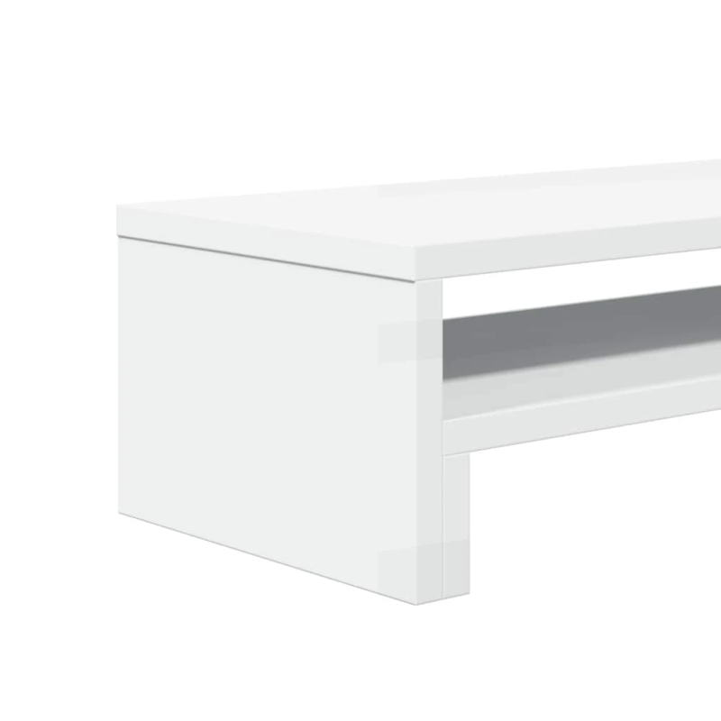 vidaXL monitora paliktnis, balts, 54x22x15 cm, konstruēts koks