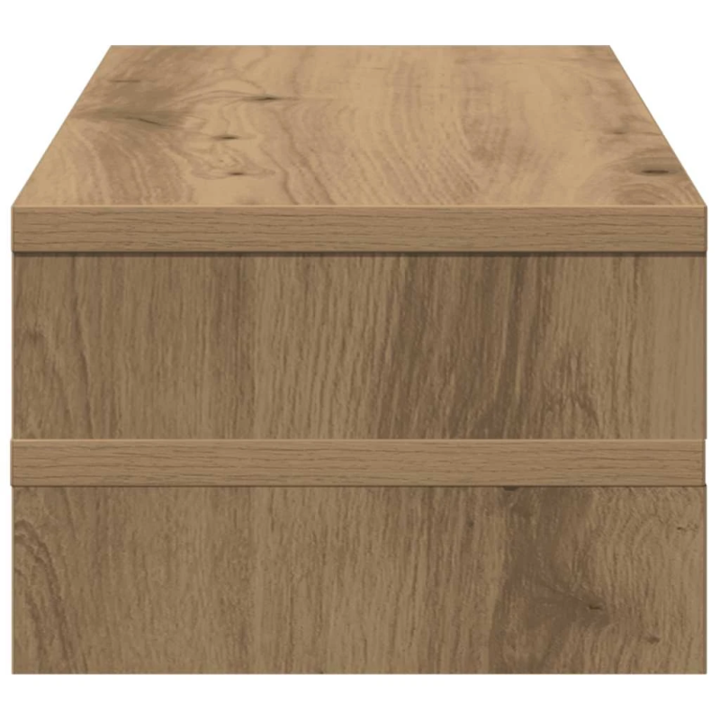 vidaXL monitora paliktnis, koka krāsa, 54x22x15 cm, konstruēts koks