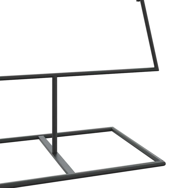 vidaXL dekoratīva Ziemassvētku eglīte, metāls, melna, 150 cm