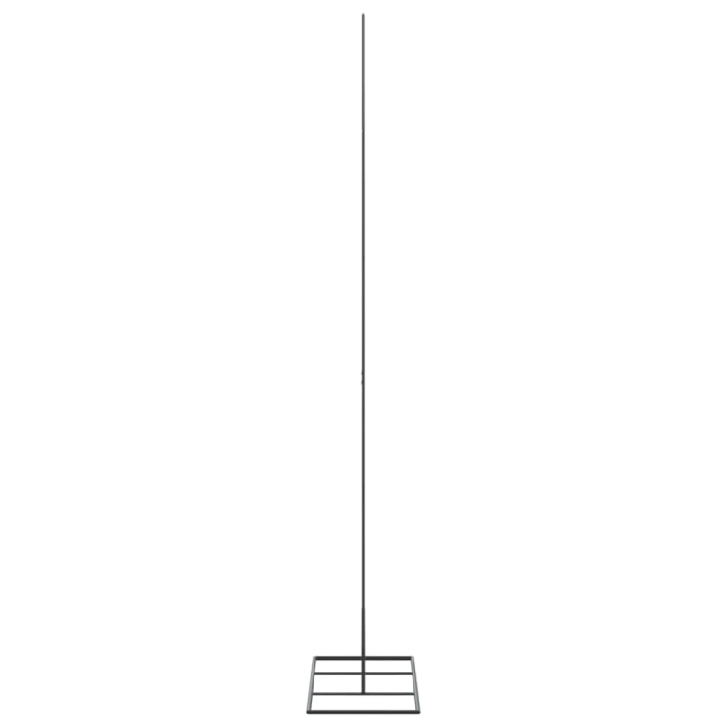 vidaXL dekoratīva Ziemassvētku eglīte, metāls, melna, 150 cm