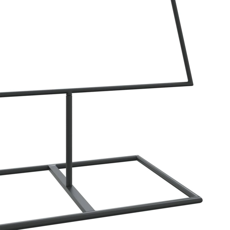 vidaXL dekoratīva Ziemassvētku eglīte, metāls, melna, 150 cm