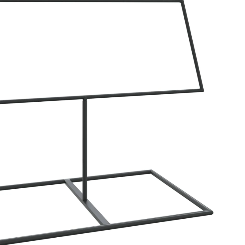 vidaXL Ziemassvētku eglīte, metāls, koka pamatne, melna, 180 cm