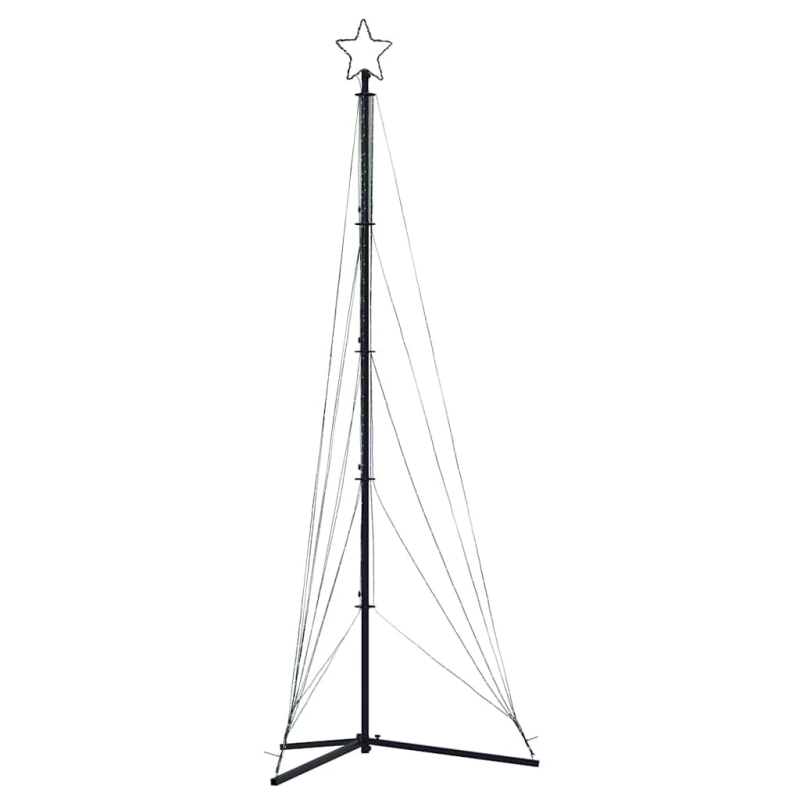 vidaXL LED Ziemassvētku eglīte 525 LED Silti Balta 302 cm