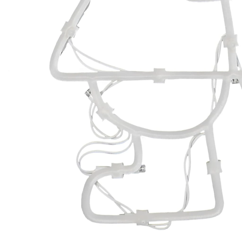 vidaXL Ziemassvētku lampiņas ziemassvētku vecīša siluets 2 gab. 35 LED