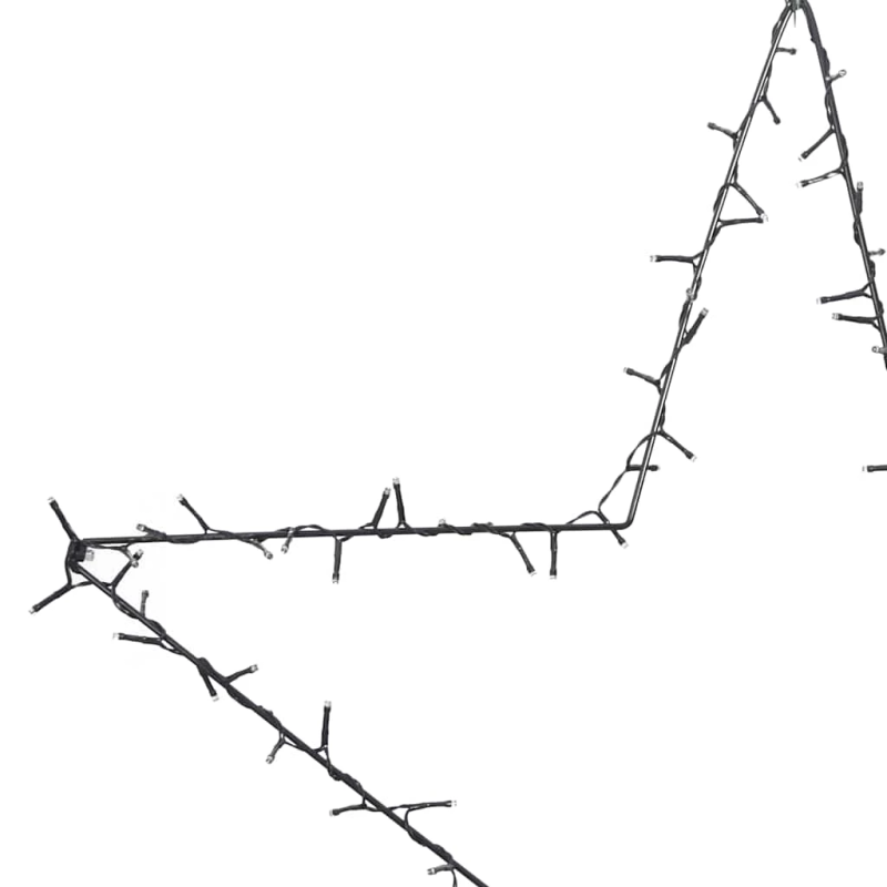vidaXL Ziemassvētku gaismas zvaigznes siluets 115 gaismas diodes