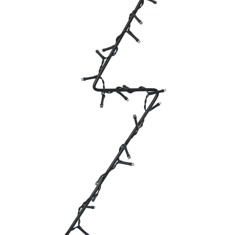 vidaXL Ziemassvētku gaismas ziemassvētku eglītes siluets 80 LED