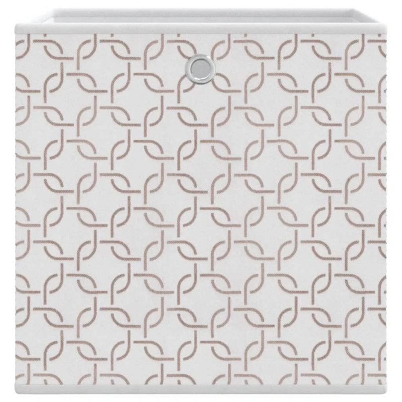 vidaXL salokāmas uzglabāšanas kastes 10 gab 32x32x32 cm neausts audums